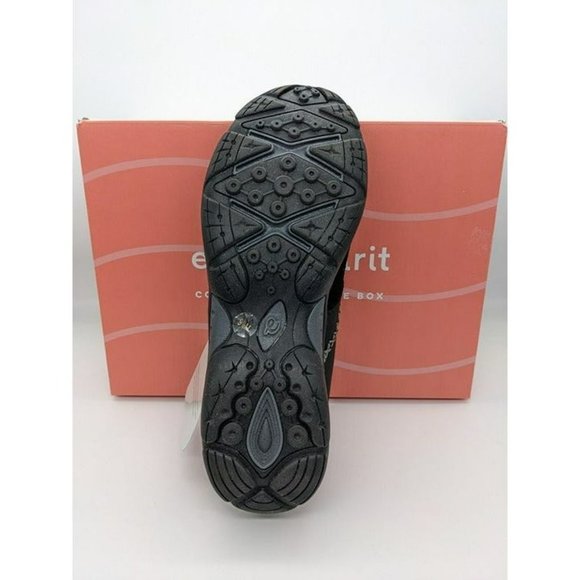 EASY SPIRIT Efrost Women's Grey Suede Faux Fur Slip-On Clogs Size 9.5 M - Picture 4 of 5